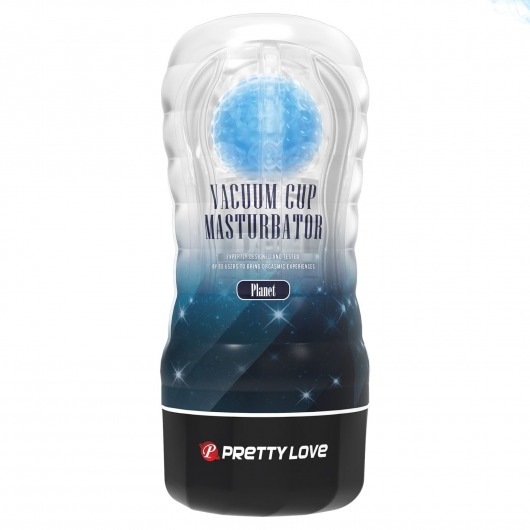 Прозрачный текстурированный мастурбатор Vacuum Cup Masturbator Planet - Baile - в Волгограде купить с доставкой