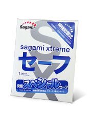 Презерватив Sagami Xtreme Ultrasafe с двойным количеством смазки - 1 шт. - Sagami - купить с доставкой в Волгограде