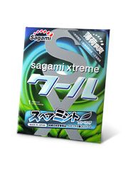 Презерватив Sagami Xtreme Mint с ароматом мяты - 1 шт. - Sagami - купить с доставкой в Волгограде