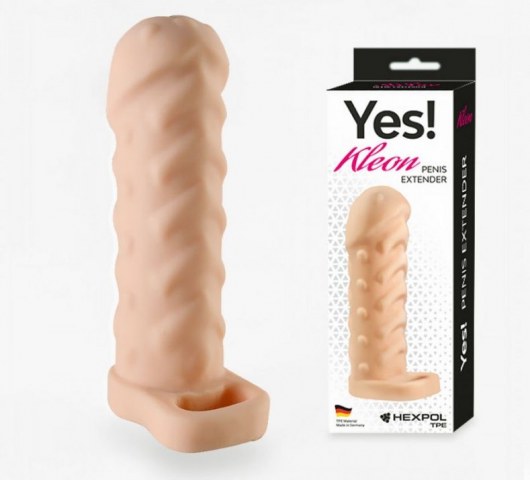 Телесная насадка-удлинитель Kleon - 15 см. - Sitabella - в Волгограде купить с доставкой