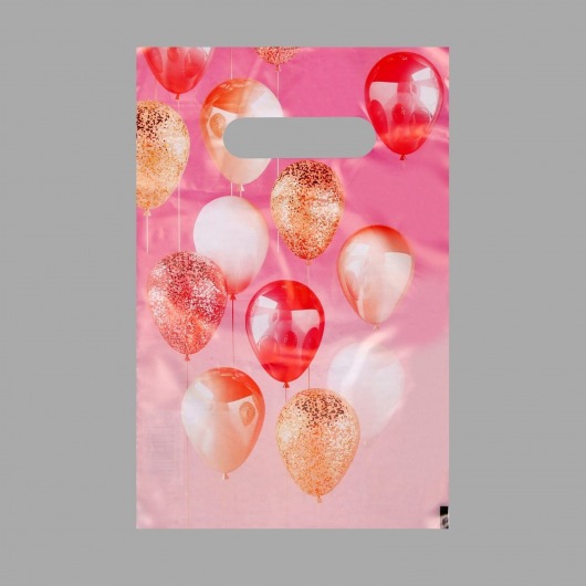 Пакет «Праздничные шары» с вырубной ручкой (20х30 см) - UPAK LAND - купить с доставкой в Волгограде