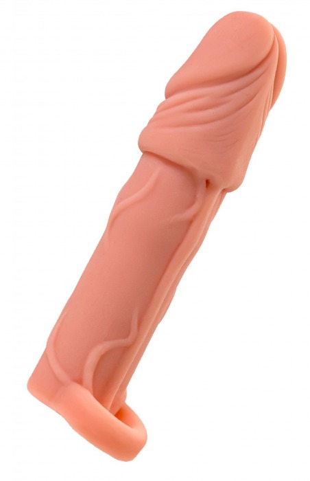 Телесная удлиняющая насадка с подхватом - 16 см. - ToyFa - в Волгограде купить с доставкой