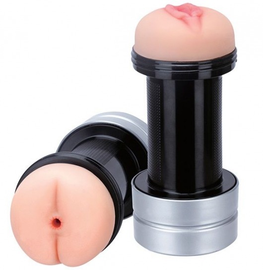 Мастурбатор 2-в-1 REALSTUFF 2 IN 1 HUMMER ANUS   VAGINA: вагина и анус - Dream Toys - в Волгограде купить с доставкой