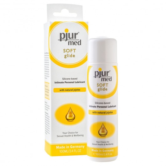 Силиконовый лубрикант с жожоба pjur MED Soft glide - 100 мл. - Pjur - купить с доставкой в Волгограде