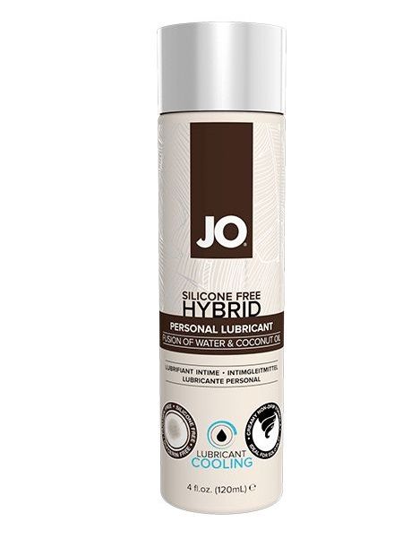 Водно-масляный лубрикант с охлаждающим эффектом JO Silicon free Hybrid Lubricant COOLING - 120 мл. - System JO - купить с доставкой в Волгограде