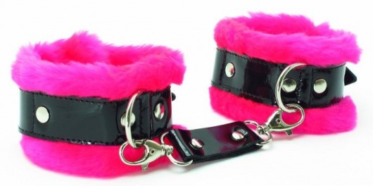 Розовые наручники с мехом BDSM Light - БДСМ Арсенал - купить с доставкой в Волгограде