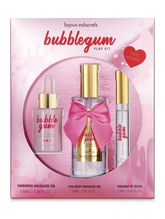 Набор средств для массажа и ласк Bubblegum Play Kit - Bijoux Indiscrets - купить с доставкой в Волгограде
