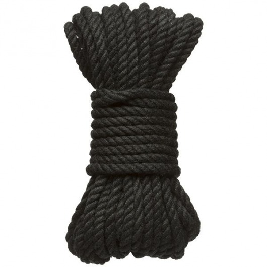 Черная верёвка для связывания и фиксации Bind Tie - 9,14 м. - Doc Johnson - купить с доставкой в Волгограде