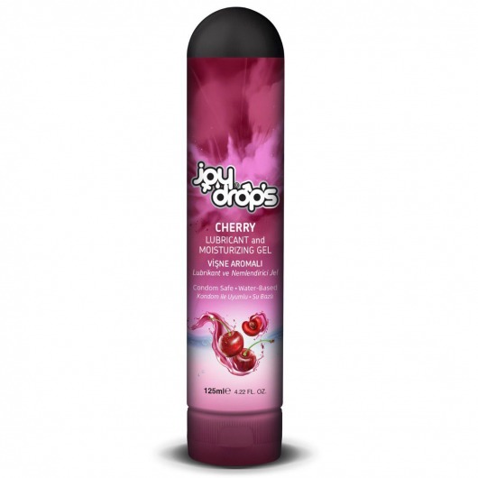 Смазка на водной основе Cherry с ароматом вишни -  125 мл. - JoyDrops - купить с доставкой в Волгограде