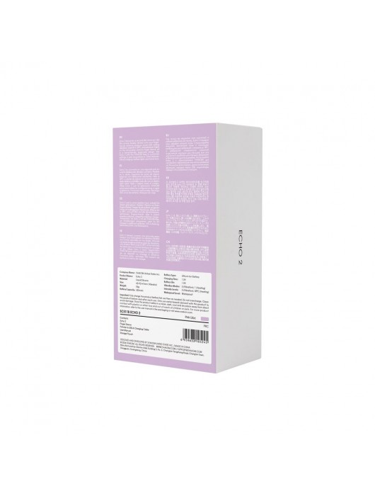 Сиреневый вибромассажёр на пальцы Echo 2 с функцией нагрева - Svakom