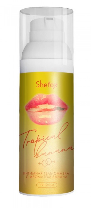 Интимная гель-смазка Shefox Premium «Тропический банан» - 50 мл. - Shefox - купить с доставкой в Волгограде