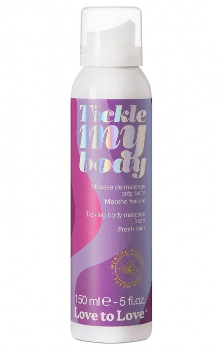 Массажная хрустящая пенка Tickle My Body Fresh Mint с ароматом мяты - 150 мл. - Love to Love - купить с доставкой в Волгограде