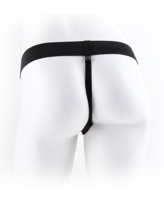 Телесный полый страпон с вибрацией Vibrating Hollow Strap-On with Balls - 24 см. - Pipedream - купить с доставкой в Волгограде