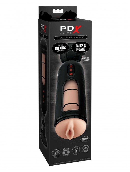 Мастурбатор-вагина с вибрацией Vibrating Mega Milker - Pipedream - в Волгограде купить с доставкой