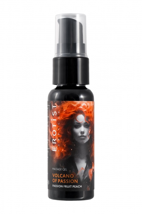 Гель с эффектом вибрации Volcano Of Passion со вкусом персика и маракуйи - 25 мл. - Erotist Lubricants - купить с доставкой в Волгограде
