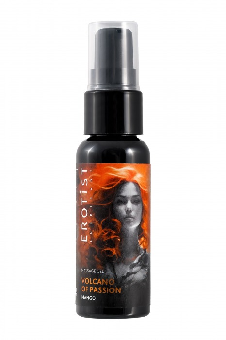 Гель с эффектом вибрации Volcano Of Passion со вкусом манго - 25 мл. - Erotist Lubricants - купить с доставкой в Волгограде