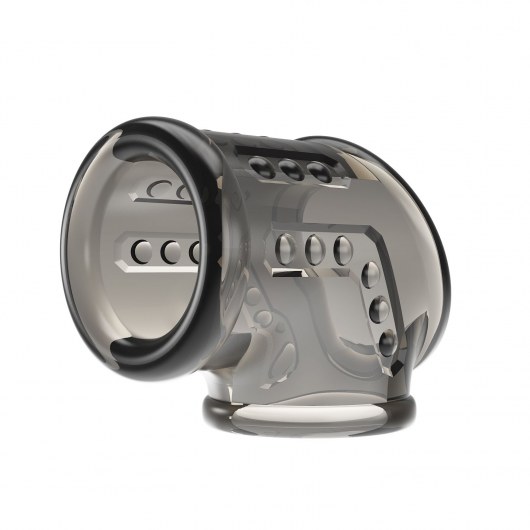 Дымчатая насадка на пенис и мошонку - Baile - в Волгограде купить с доставкой