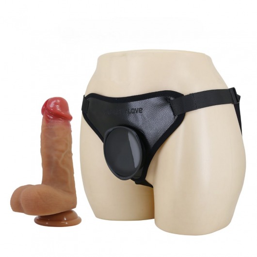 Страпон с универсальным поясом Fogg - 17,5 см. - Baile - купить с доставкой в Волгограде