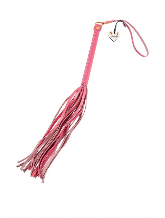 Розовая кожаная плеть - 50 см. - Pecado - купить с доставкой в Волгограде