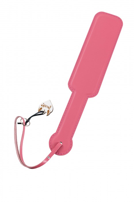 Розовый кожаный пэддл - 37 см. - Pecado - купить с доставкой в Волгограде