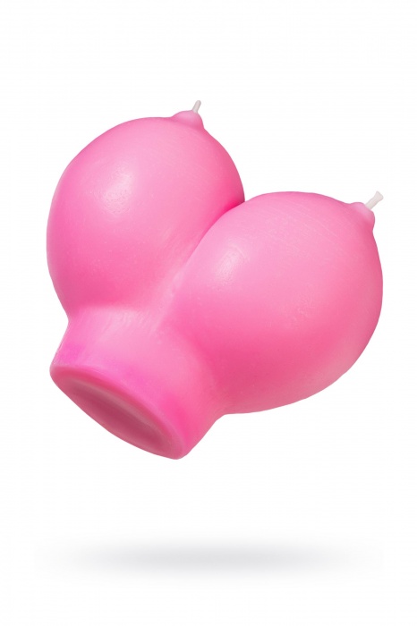 Розовая свеча «Сиськи» - 150 гр. - Pecado - купить с доставкой в Волгограде