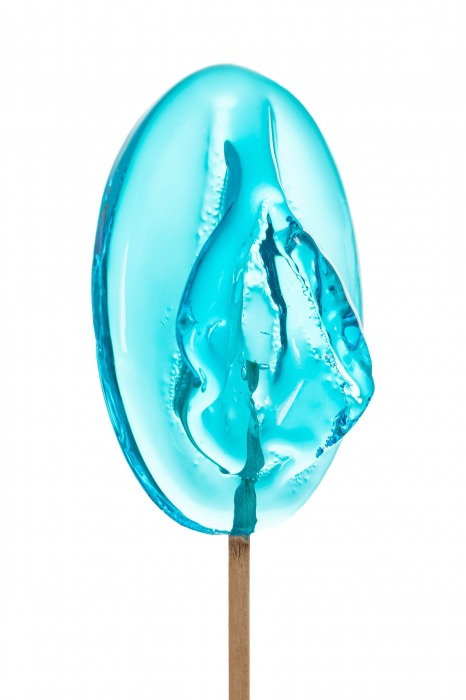 Леденец в форме вагины со вкусом блю кюрасао - 50 гр. - Sosuчki - купить с доставкой в Волгограде