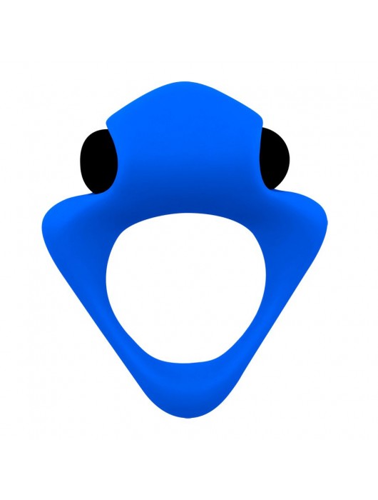Синее эрекционное кольцо Wooomy Tribeс с вибрацией - Adrien Lastic - в Волгограде купить с доставкой