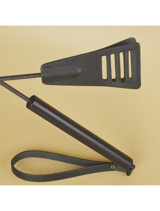 Черный кожаный стек «Сириус» - 60 см. - Sitabella - купить с доставкой в Волгограде