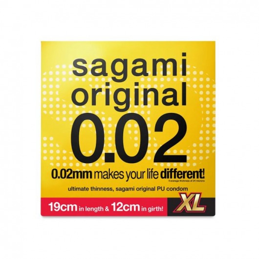 Презерватив увеличенного размера Sagami Original 0.02 XL-size - 1 шт. - Sagami - купить с доставкой в Волгограде