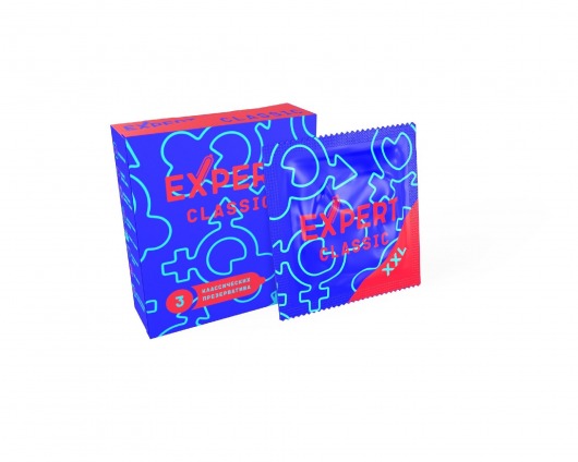 Презервативы увеличенного размера Expert Classic XXL - 3 шт. - Expert - купить с доставкой в Волгограде