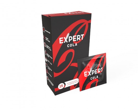 Презервативы с ароматом колы Expert Cola - 15 шт. - Expert - купить с доставкой в Волгограде