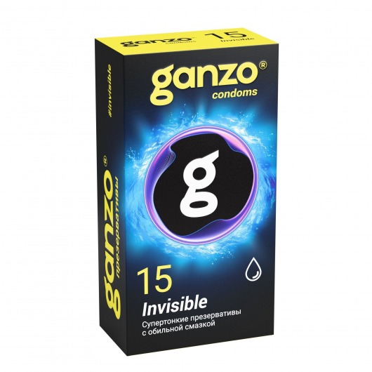 Супертонкие презервативы Ganzo Invisible - 15 шт. - Ganzo - купить с доставкой в Волгограде