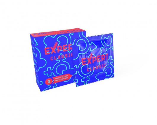 Классические презервативы Expert Classic - 3 шт. - Expert - купить с доставкой в Волгограде