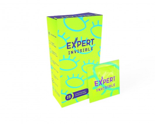 Ультратонкие презервативы Expert Invisible - 15 шт. - Expert - купить с доставкой в Волгограде