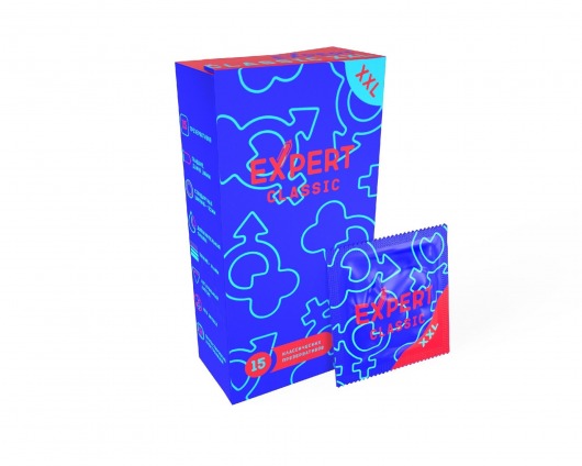 Презервативы увеличенного размера Expert Classic XXL - 15 шт. - Expert - купить с доставкой в Волгограде