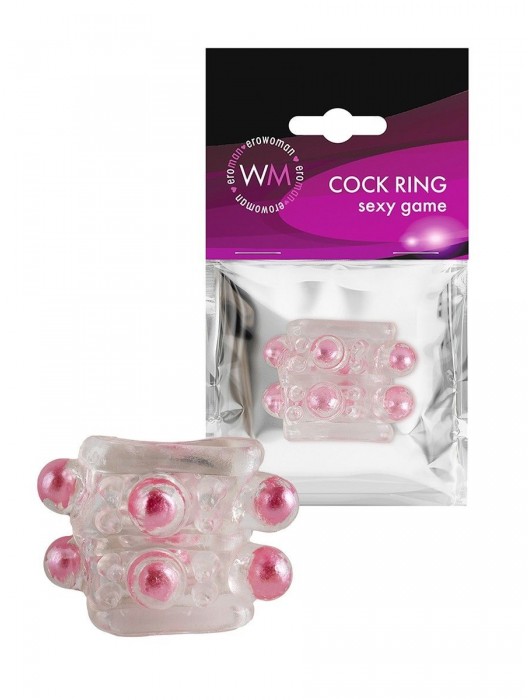 Прозрачная насадка на пенис с цветными шариками - Erowoman-Eroman - в Волгограде купить с доставкой