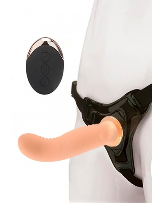 Женский вибрострапон со съемной насадкой и пультом ДУ - Erokay - купить с доставкой в Волгограде