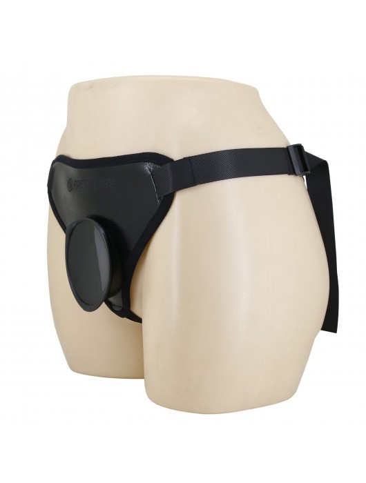 Черные трусики харнесс с платформой Caludio I - Baile - купить с доставкой в Волгограде