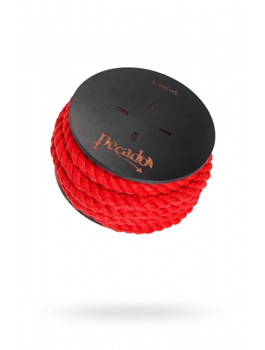 Красная веревка для шибари на катушке - 5 м. - Pecado - купить с доставкой в Волгограде