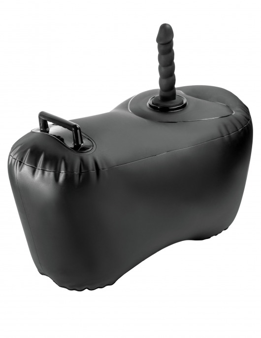 Черное надувное кресло с платформой для фиксации дилдо Body Dock Inflatable Love Seat - Pipedream - купить с доставкой в Волгограде
