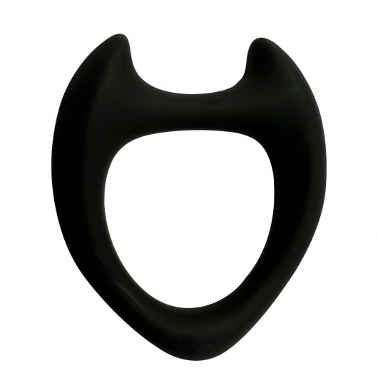 Черное эрекционное кольцо с рожками Wooomy Toro M - Adrien Lastic - в Волгограде купить с доставкой