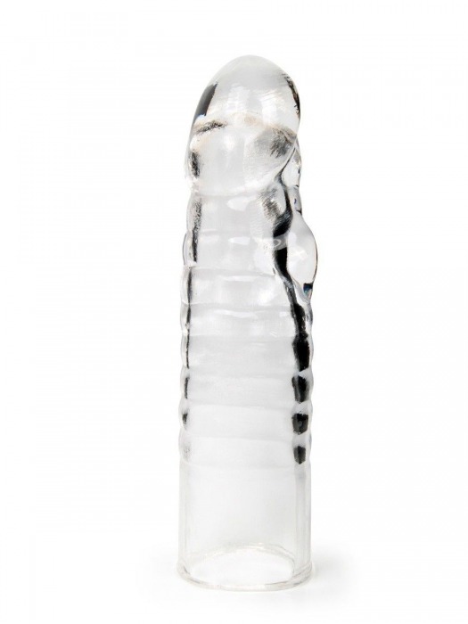 Прозрачная закрытая насадка на член - 15 см. - Sex Expert - в Волгограде купить с доставкой