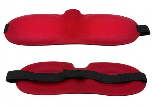 Красная глухая маска на резинке - Sitabella - купить с доставкой в Волгограде