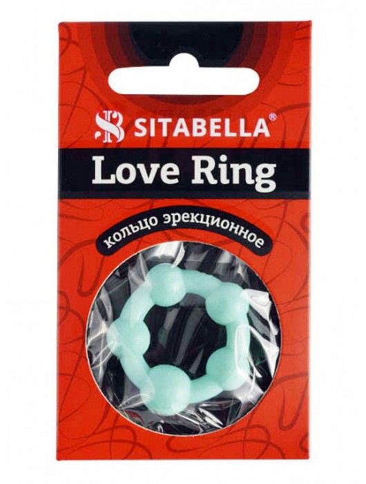 Цветное эрекционное кольцо с 5 бусинами Love Ring - Sitabella - в Волгограде купить с доставкой