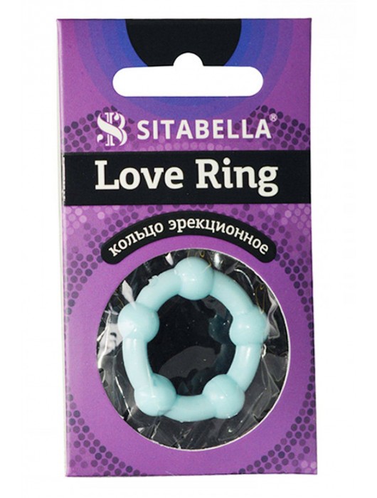 Цветное эрекционное кольцо Love Ring с бусинами - Sitabella - в Волгограде купить с доставкой