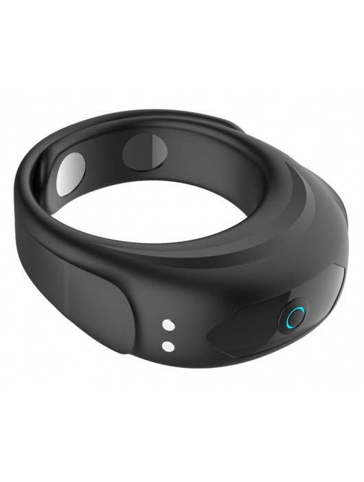 Черное эрекционное виброкольцо на ремешках - Boys of Toys - в Волгограде купить с доставкой