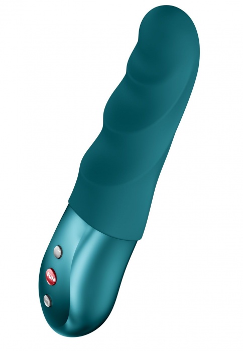 Зеленый вибратор-пульсатор Stronic Petite - 17 см. - Fun Factory