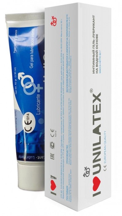 Лубрикант на водной основе Unilatex Gel - 80 мл. - Unilatex - купить с доставкой в Волгограде