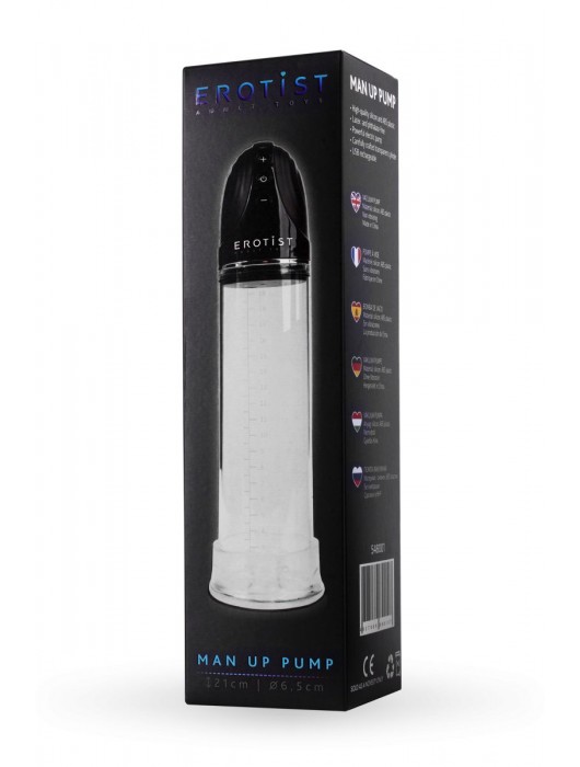 Автоматическая вакуумная помпа Man up pump - Erotist Adult Toys - в Волгограде купить с доставкой