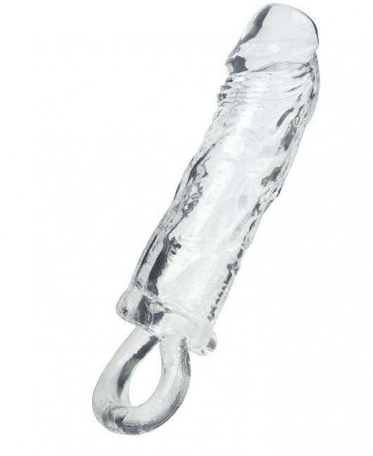 Прозрачная насадка с петлёй для фиксации - 14 см. - ToyFa - в Волгограде купить с доставкой